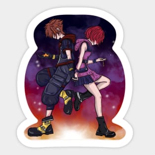 Kingdom Hearts - Sora and Kairi Sticker